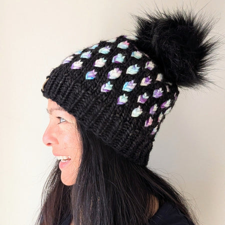 A New Leaf Beanie, Australian Merino Wool, Artisan hand dyed