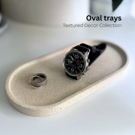 Oval trays - Small and Large | Textured home decor