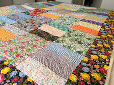 Reversible Handmade Quilted Throw Blanket: Australian Made Home Decor