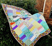 Reversible Handmade Quilted Throw Blanket: Australian Made Home Decor