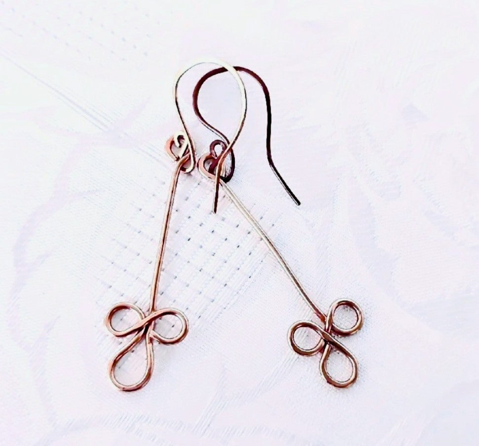 Copper Wirework Earrings FREE POST