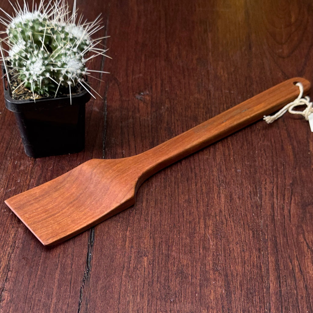 Handmade Cherry hardwood mixing spoon | 29 cm long