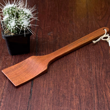Handmade Cherry hardwood mixing spoon | 29 cm long