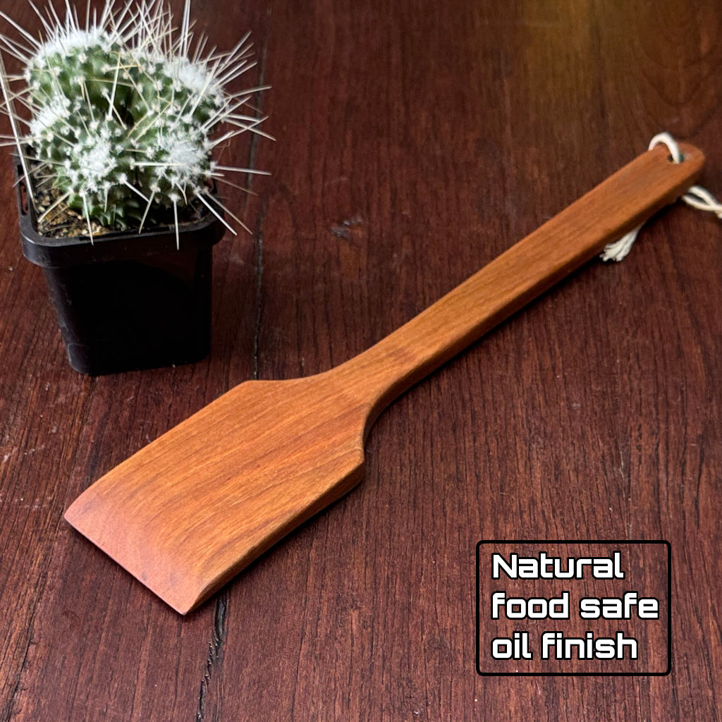 Handmade Cherry hardwood mixing spoon | 29 cm long