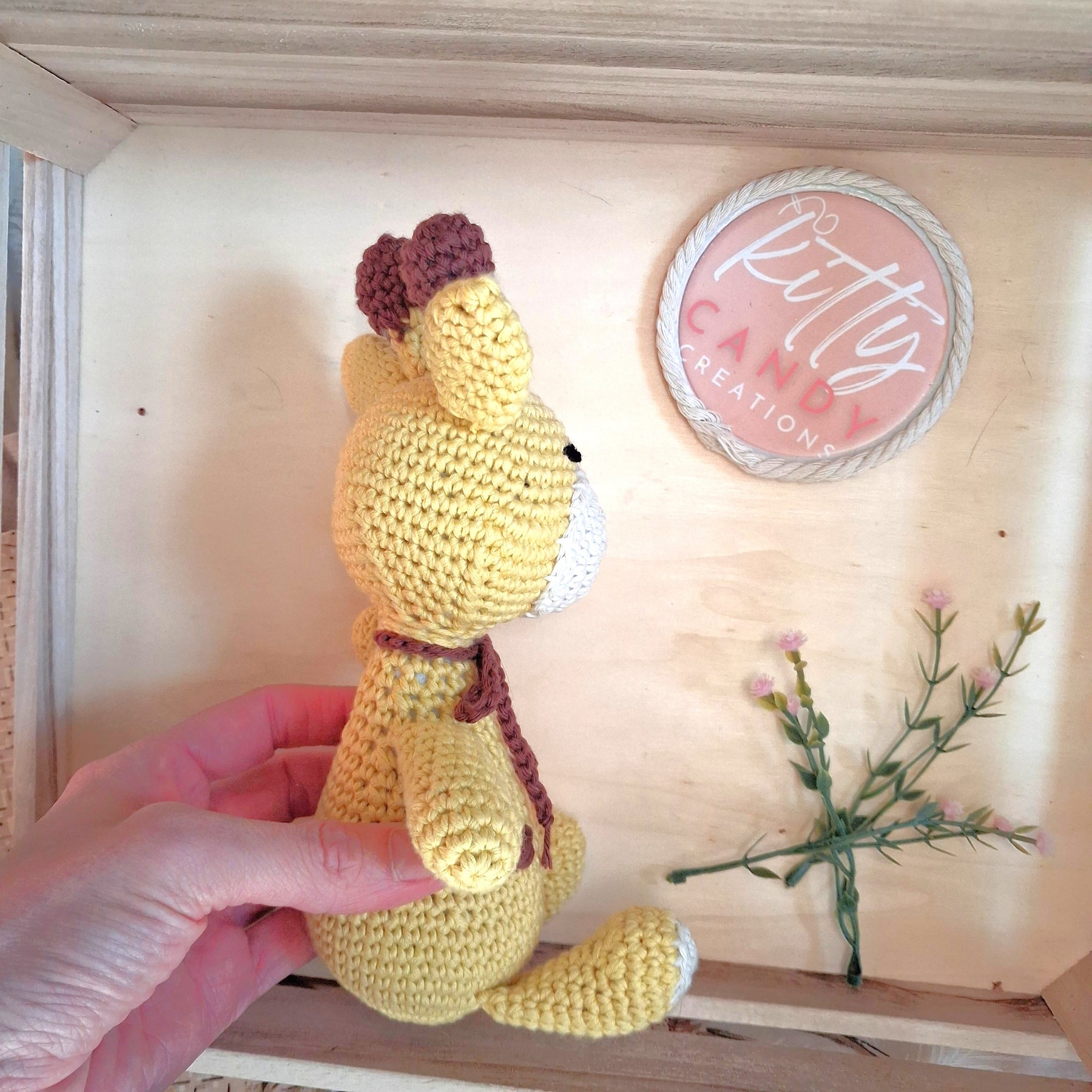 Handmade Crochet Baby Giraffe - 100% Cotton