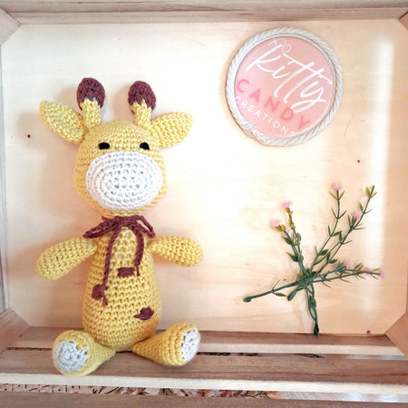 Handmade Crochet Baby Giraffe - 100% Cotton