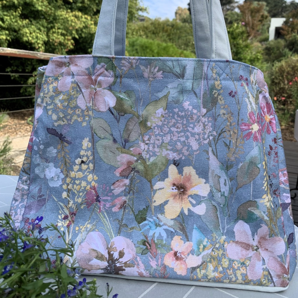 French Seam cotton tote bag