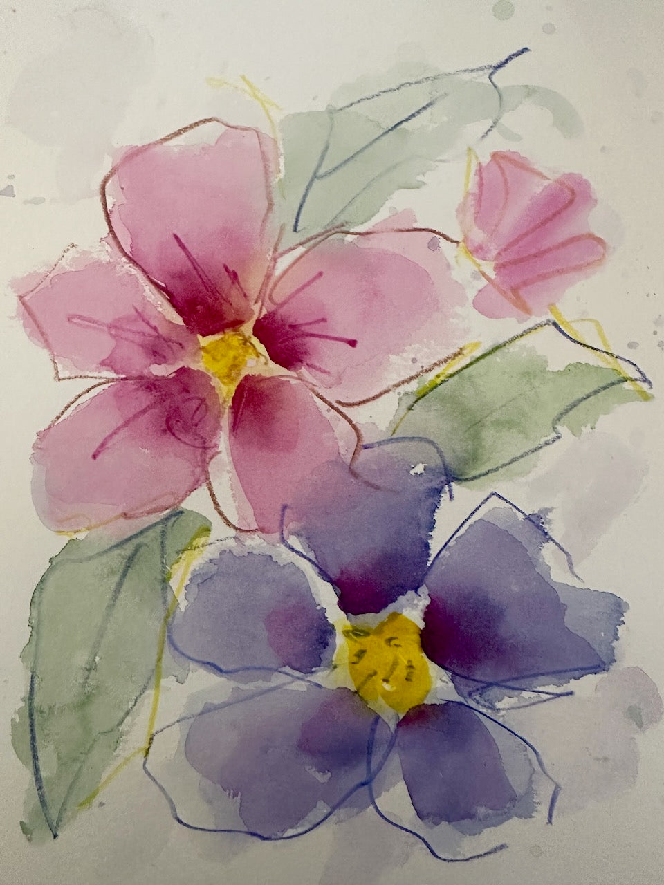 Watercolour Painting Tutorial ~ Loose Florals
