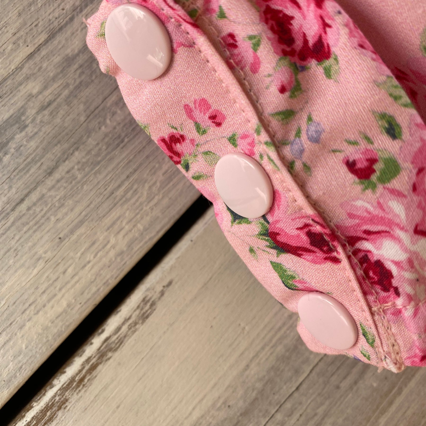 Pink Dahlia Romper Handmade Size 000