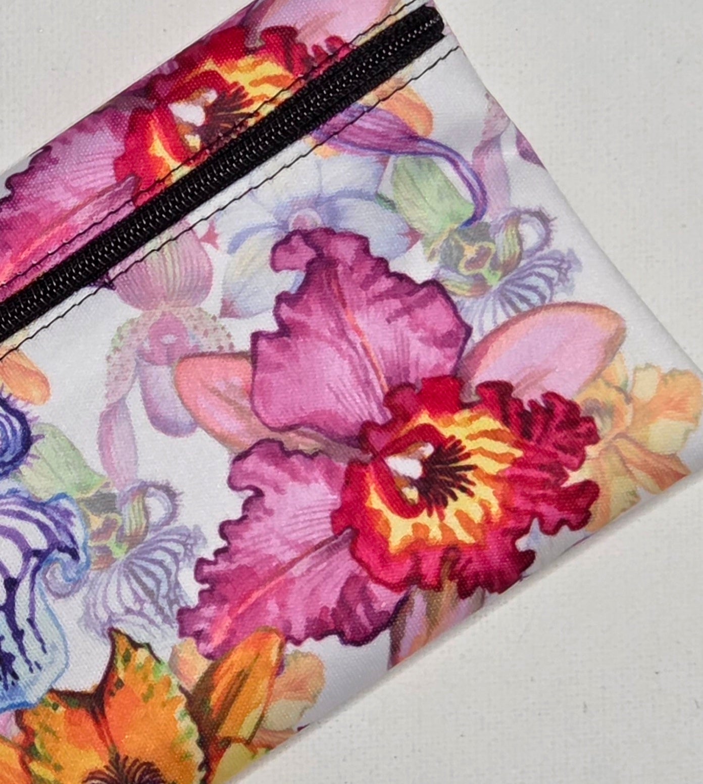 Mini Wet Bag, Pretty Orchid fabric, 15cms x 10cms