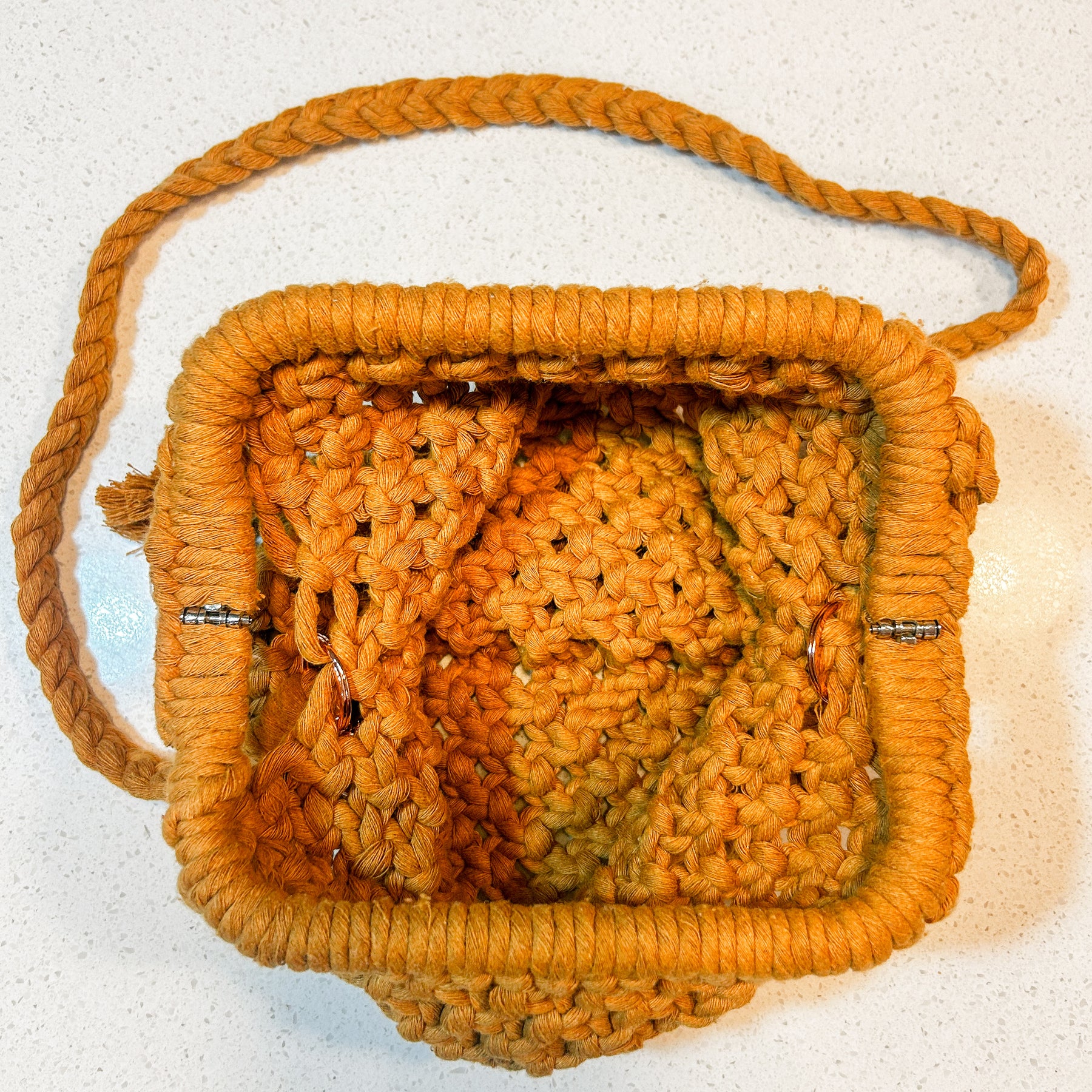 Retro Macrame Shoulder Bag
