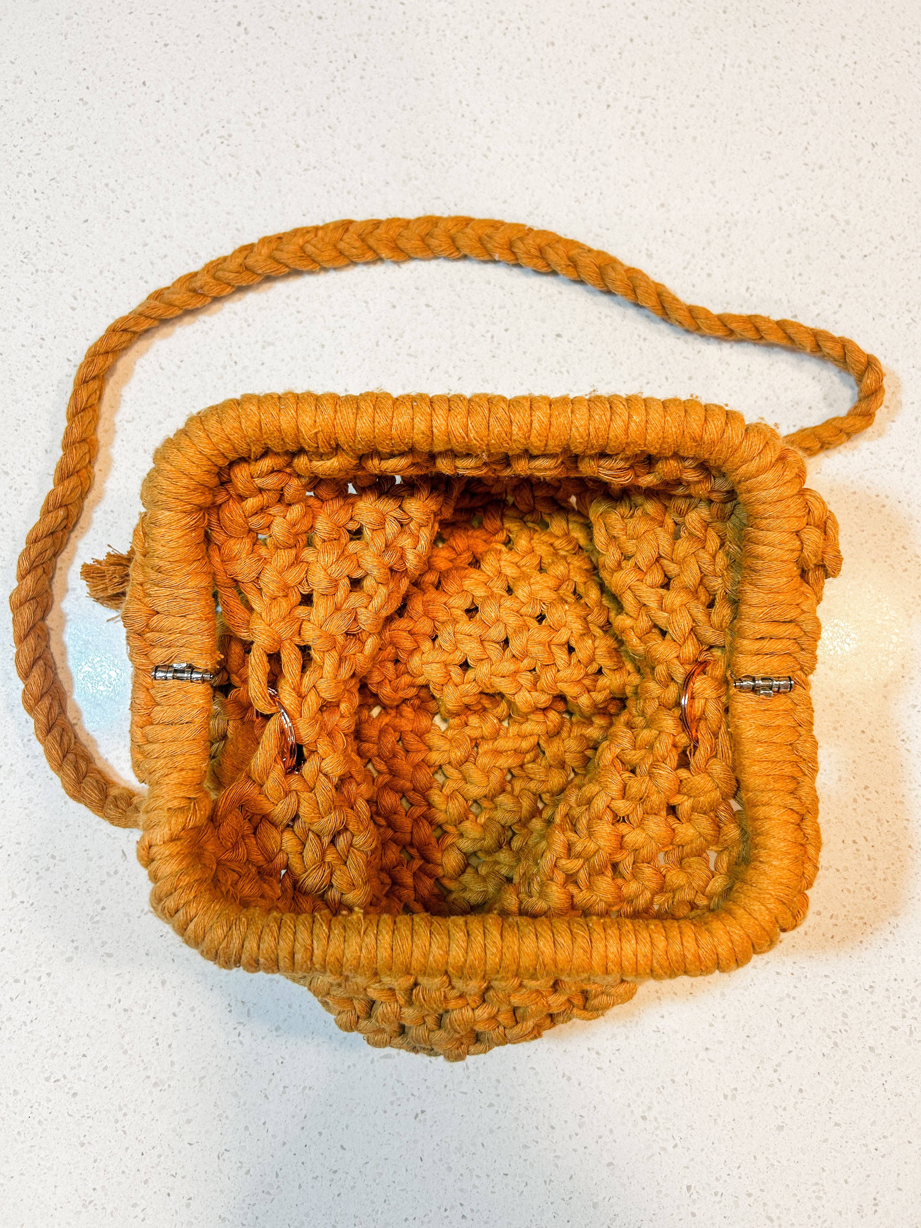Retro Macrame Shoulder Bag