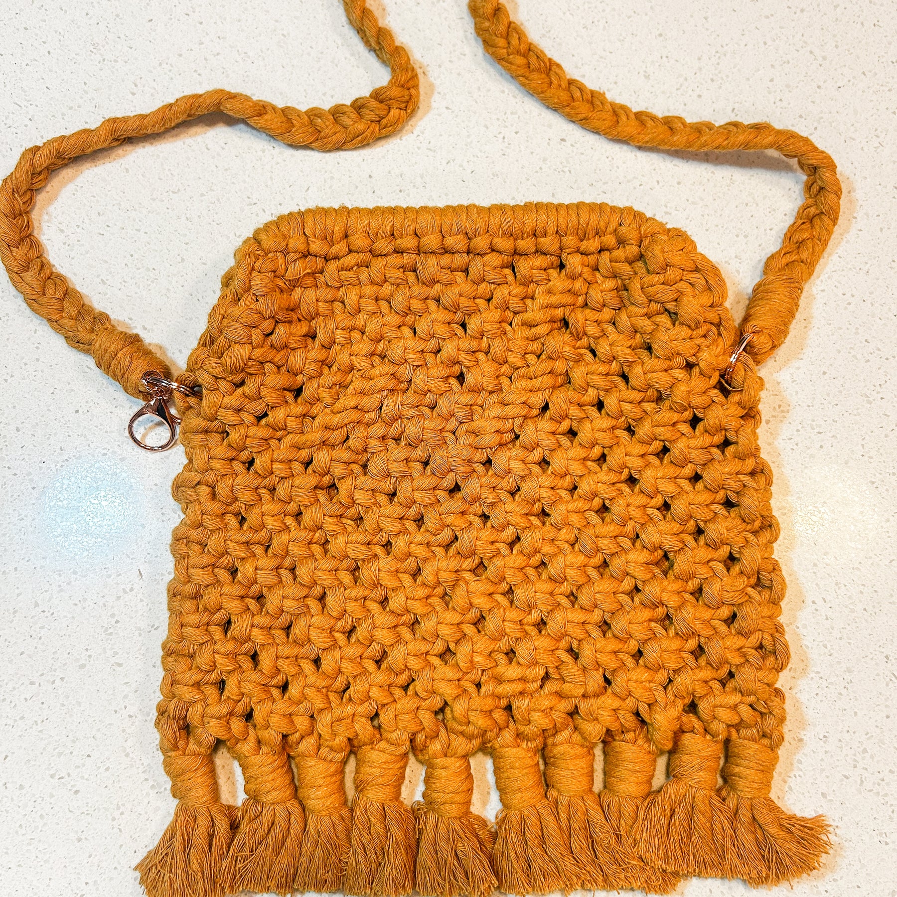 Retro Macrame Shoulder Bag