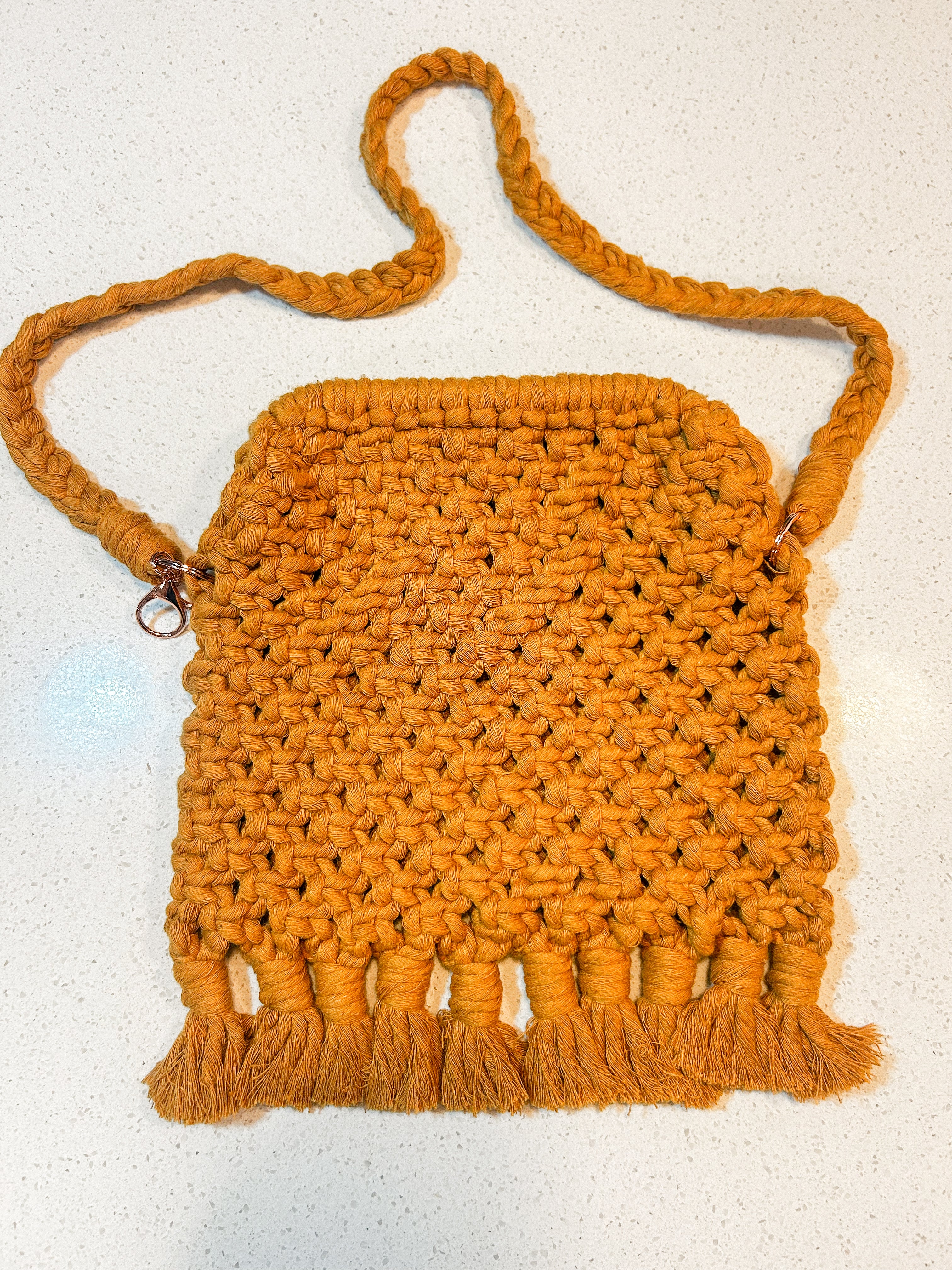 Retro Macrame Shoulder Bag