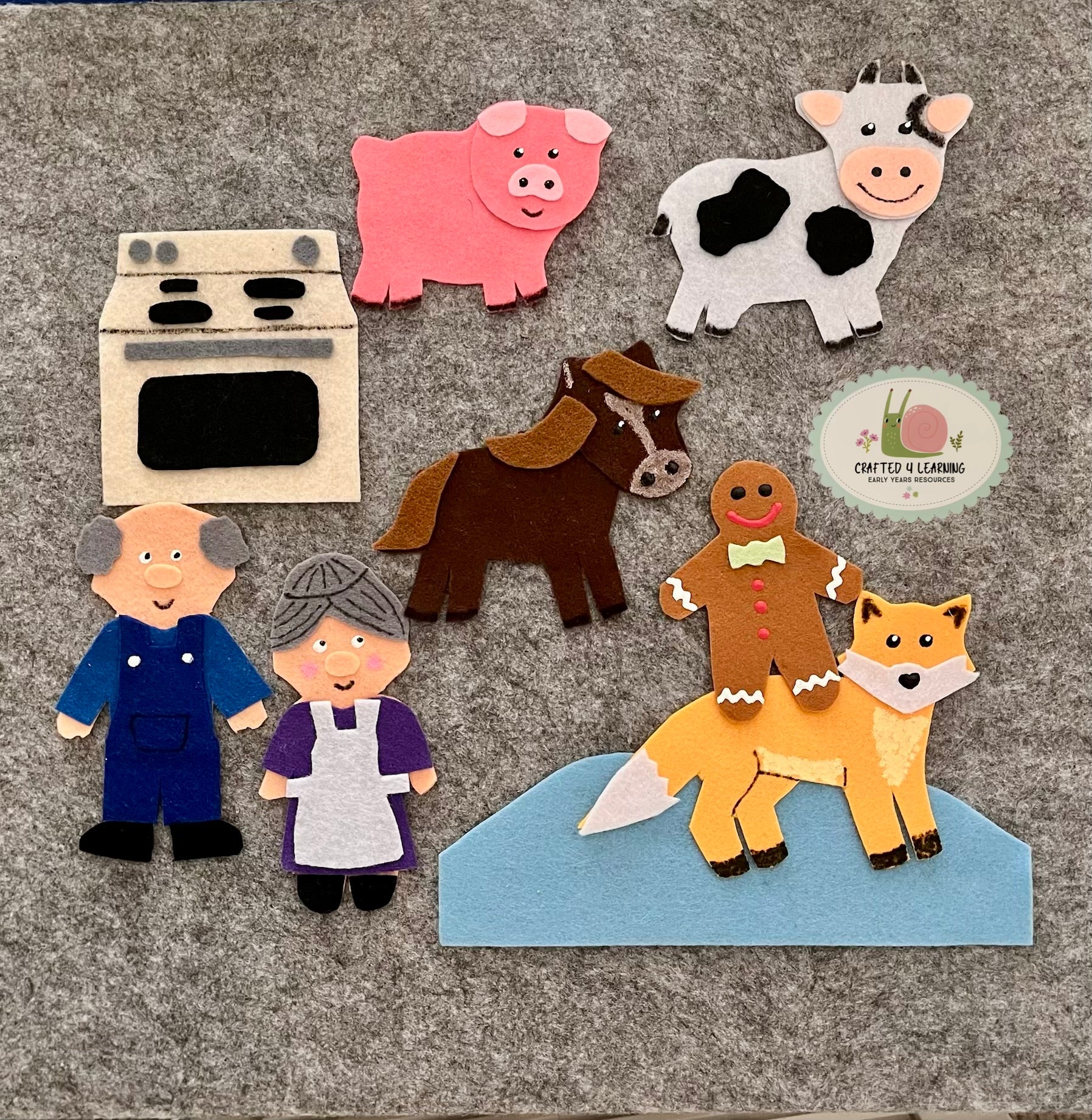The Gingerbread Man Felt Board Set