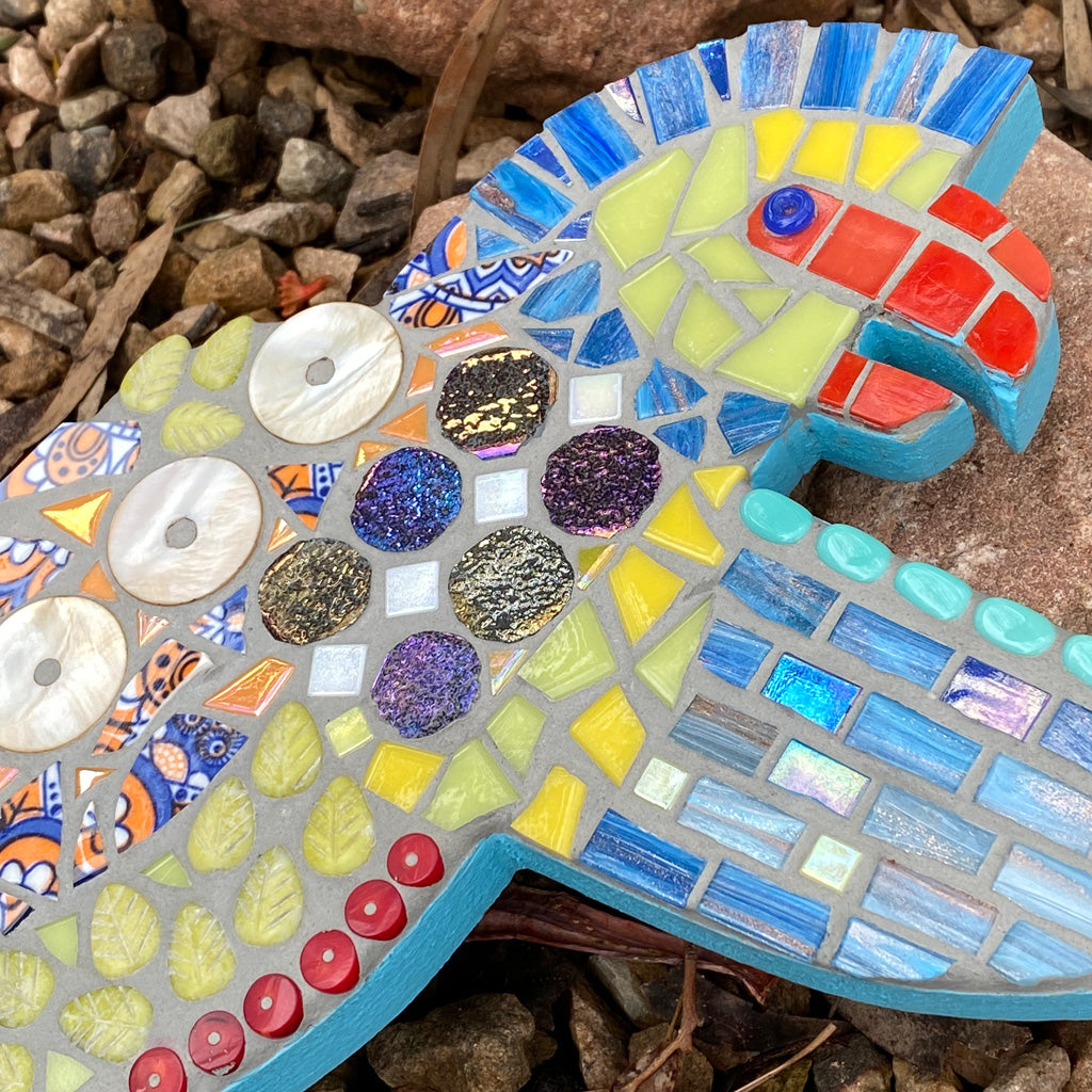 Mosaic Cheerful Parrot