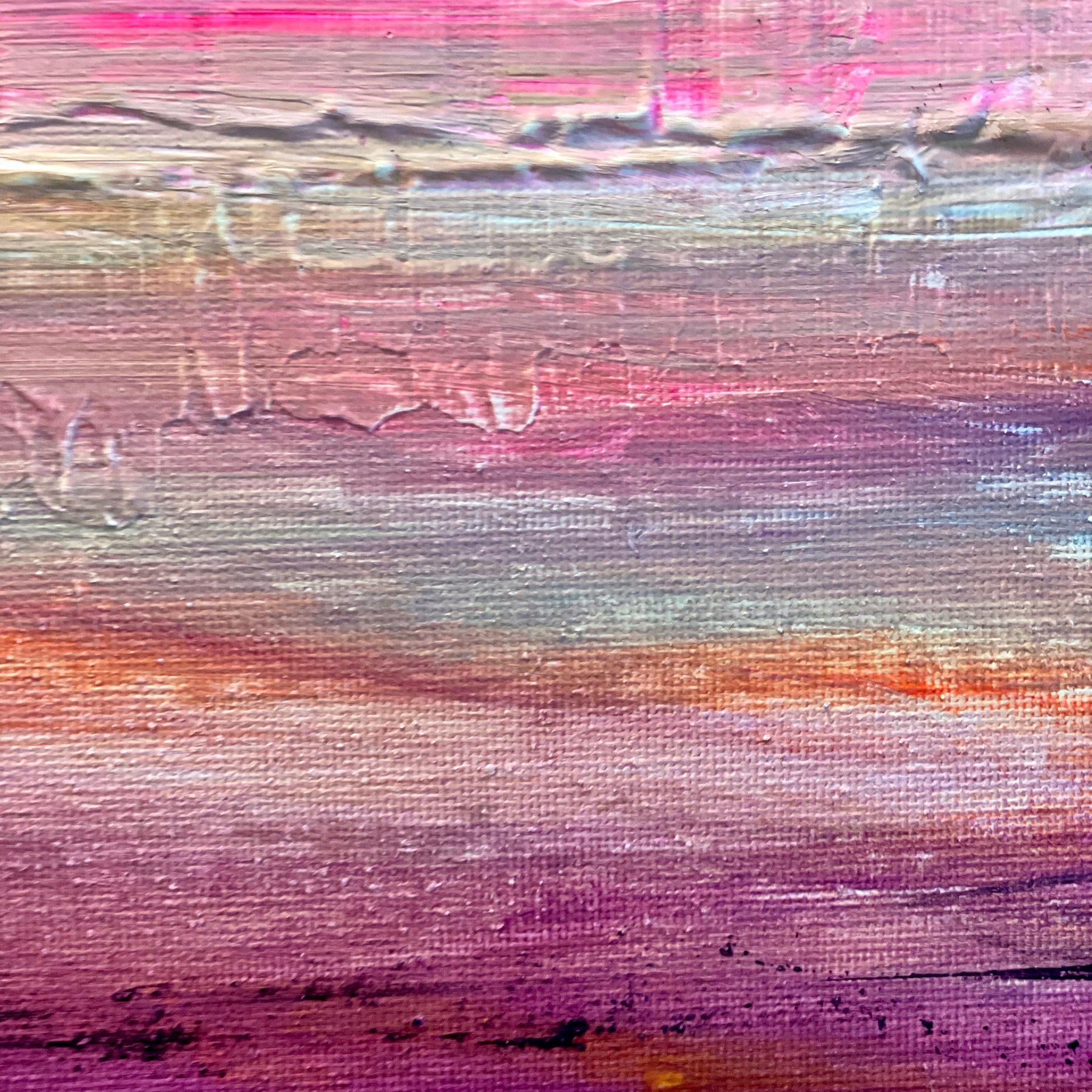 You Are The Glow - Medium size Textured Acrylic on Stretched Canvas