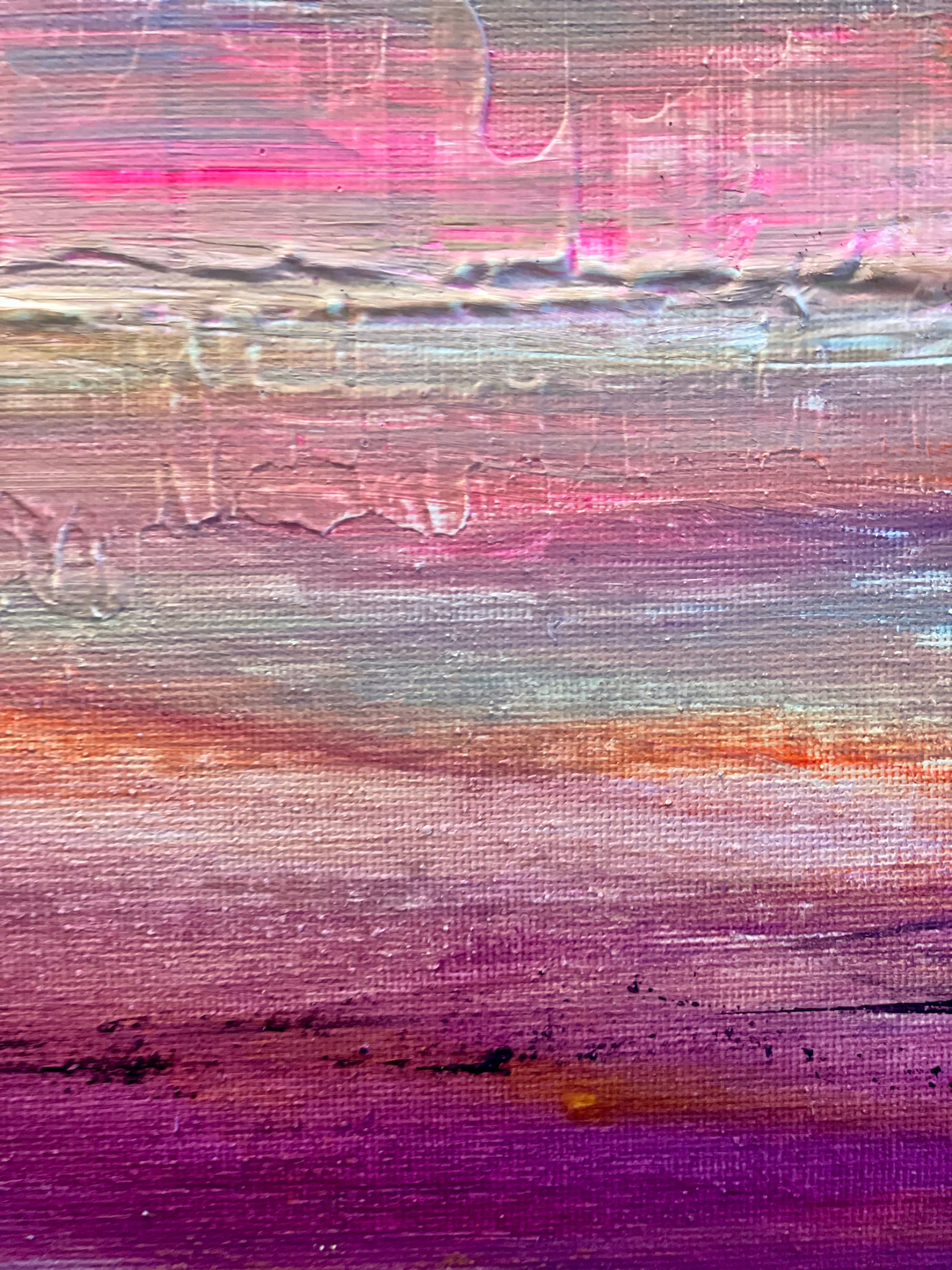 You Are The Glow - Medium size Textured Acrylic on Stretched Canvas