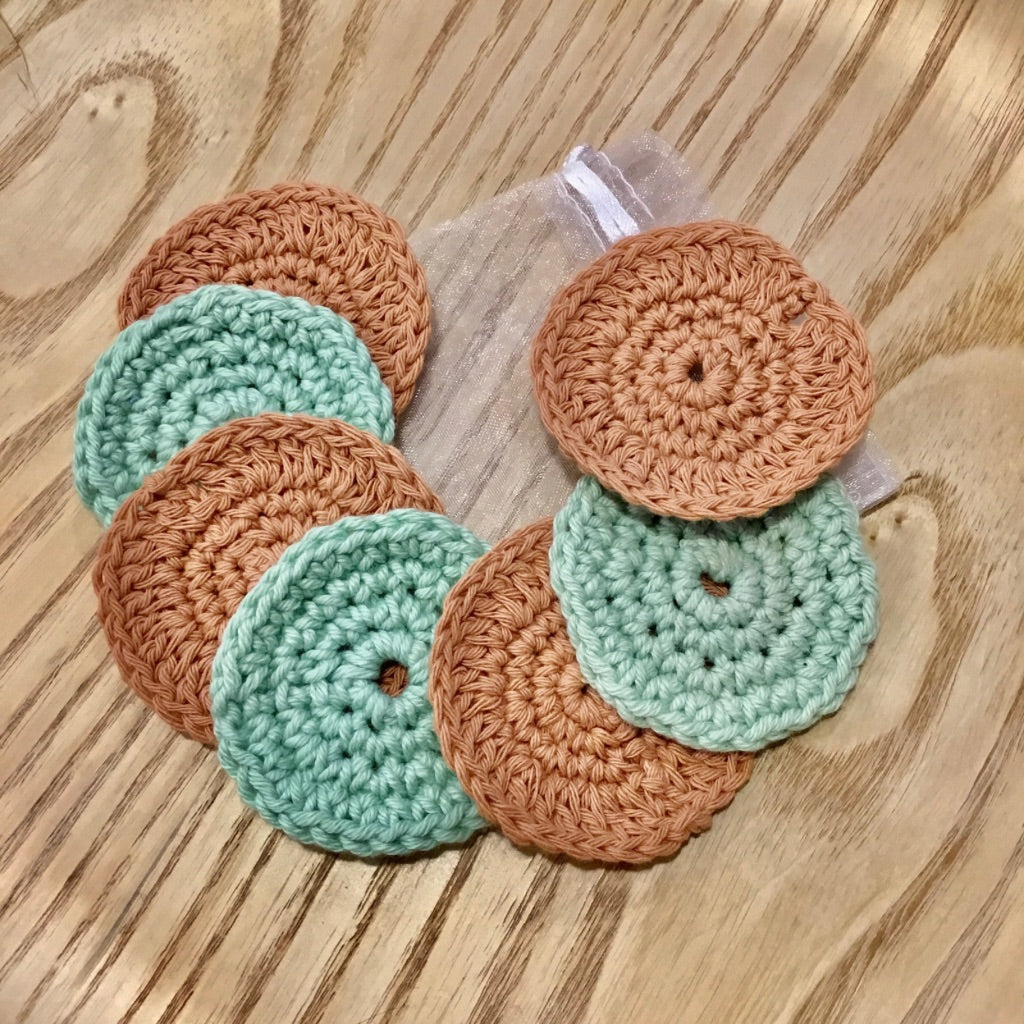 Crocheted Eco-Friendly Bathroom Collection -  Face Wipes (Pack of 7)