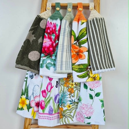 Kitchen Hand Towel | Hanging | Cotton | SINGLE LAYER | 9 Styles - 1-9