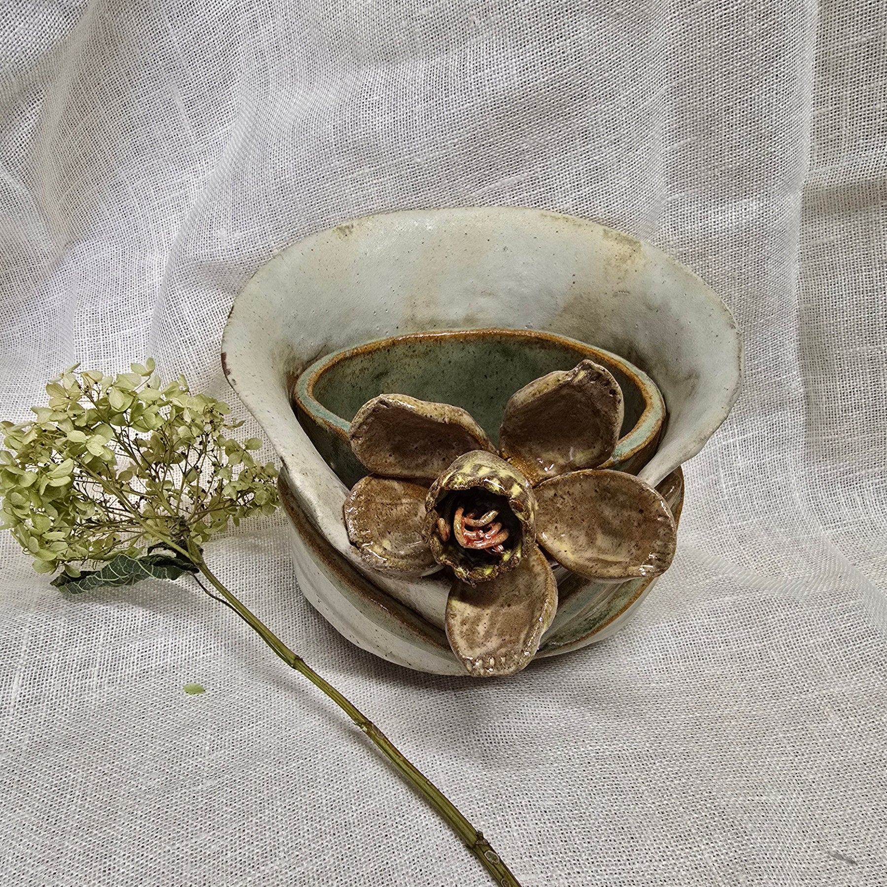 Daffodils vase or planter