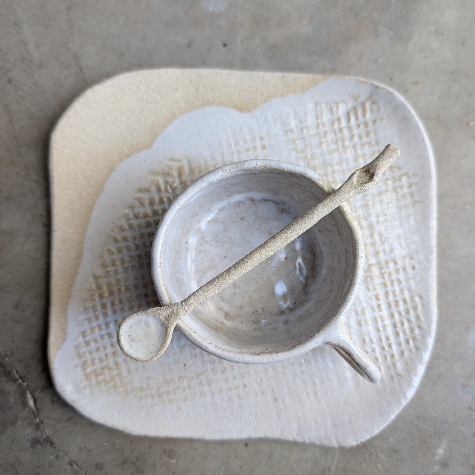 Handmade Ceramic Tea & Treat Set | delicate • earthy • organic