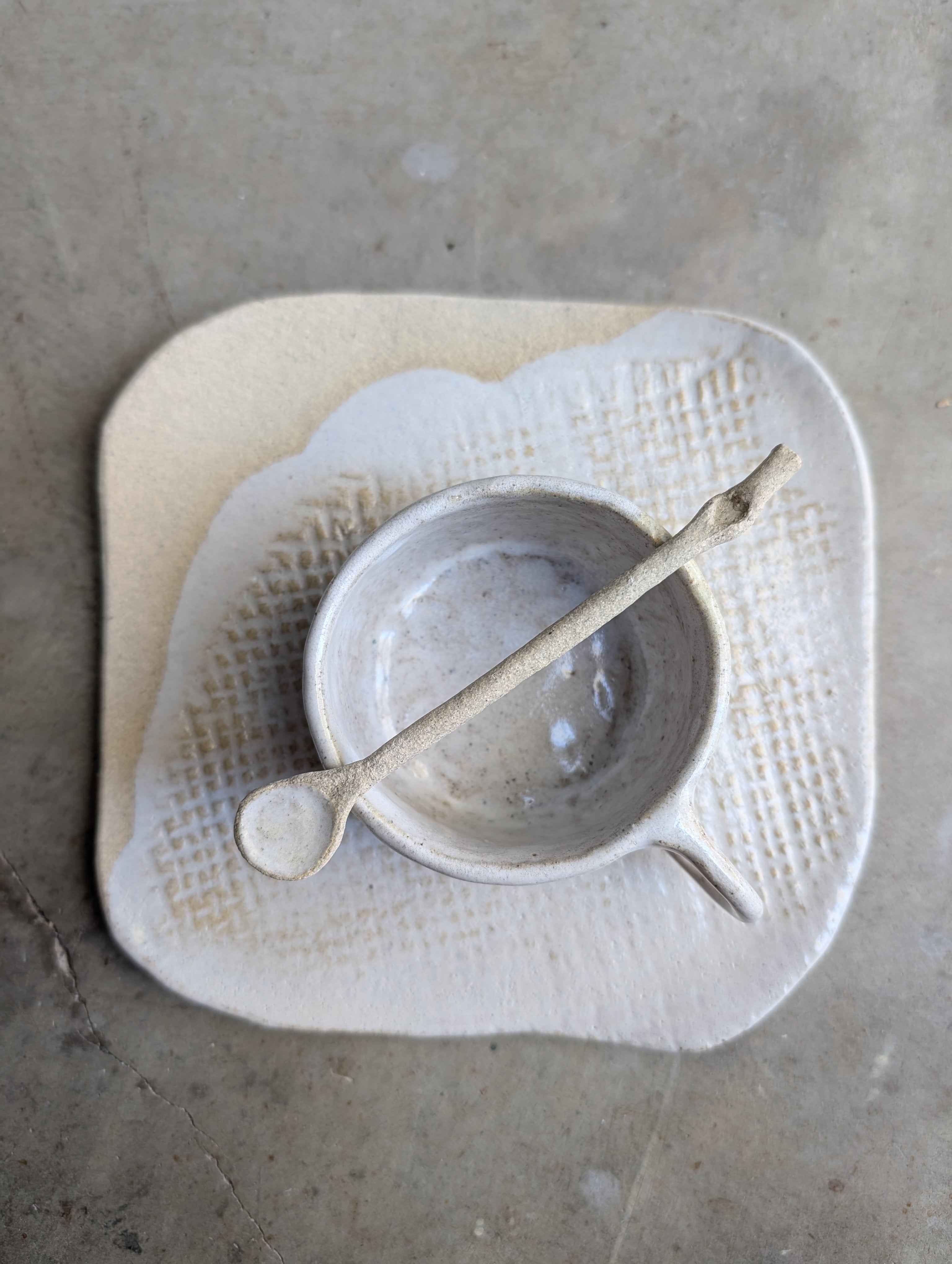 Handmade Ceramic Tea & Treat Set | delicate • earthy • organic