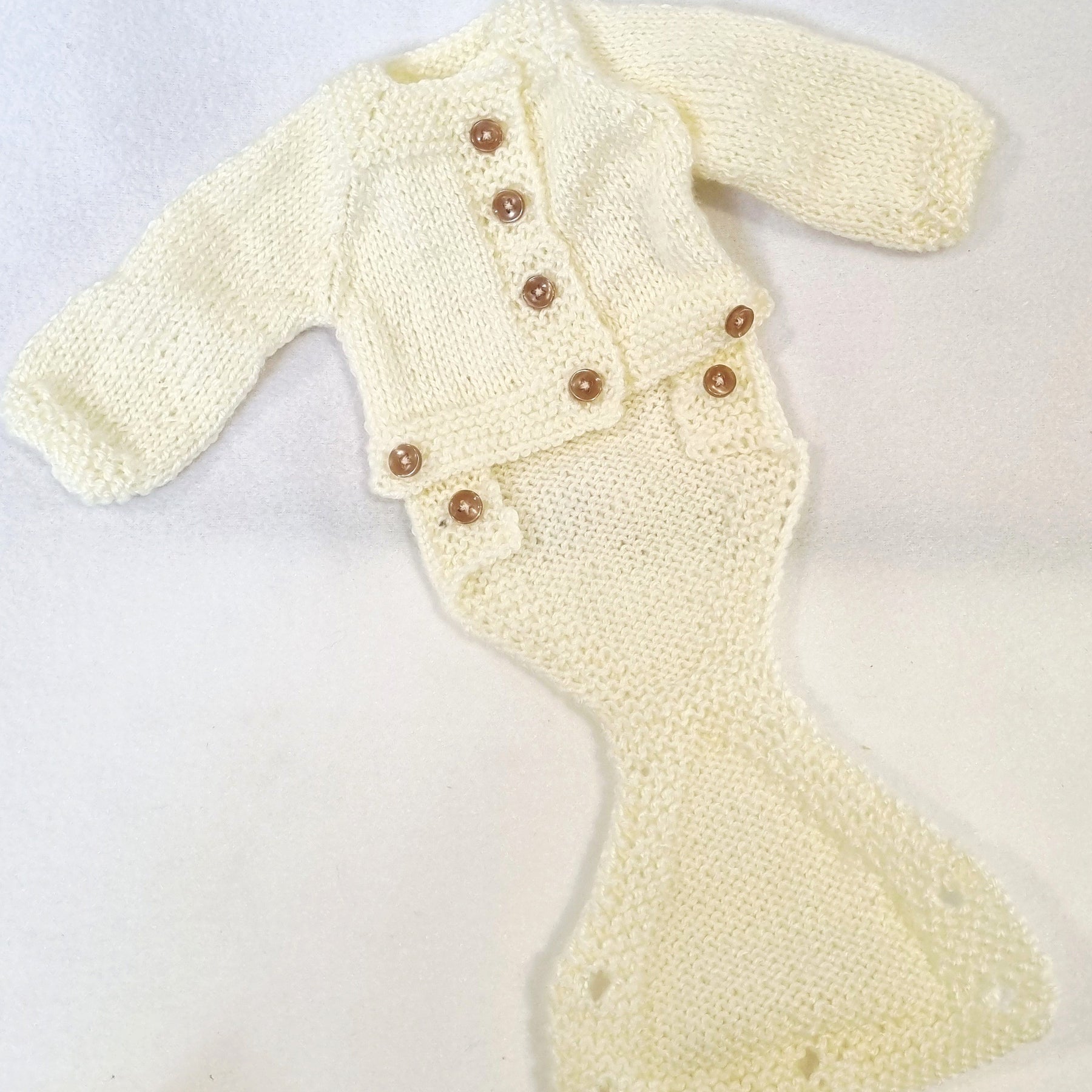 Hand knitted 3 piece Reborn Baby/Premmie hand knitted outfits - Newborn gift set - BB01