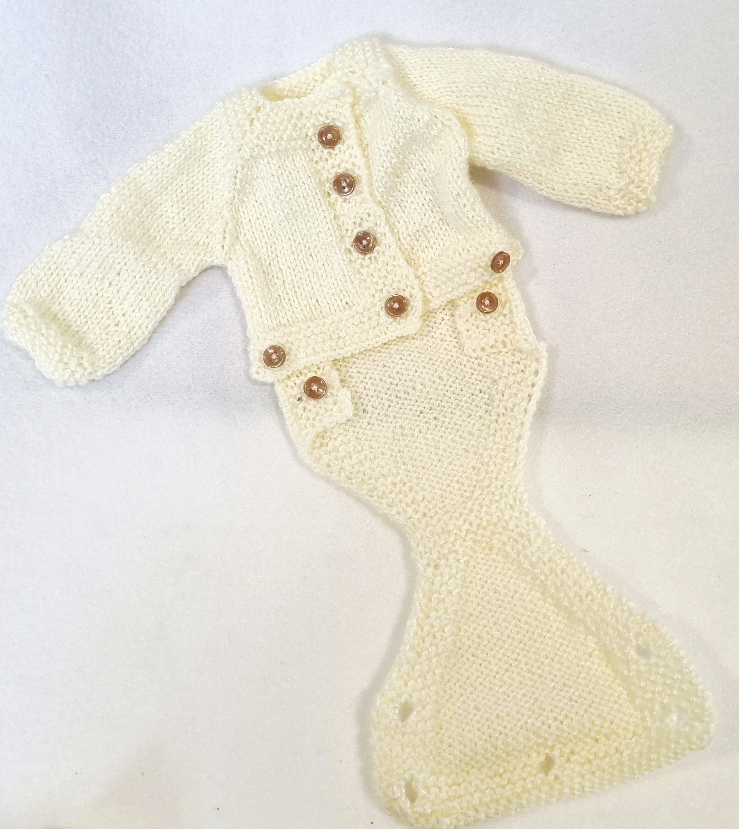 Hand knitted 3 piece Reborn Baby/Premmie hand knitted outfits - Newborn gift set - BB01