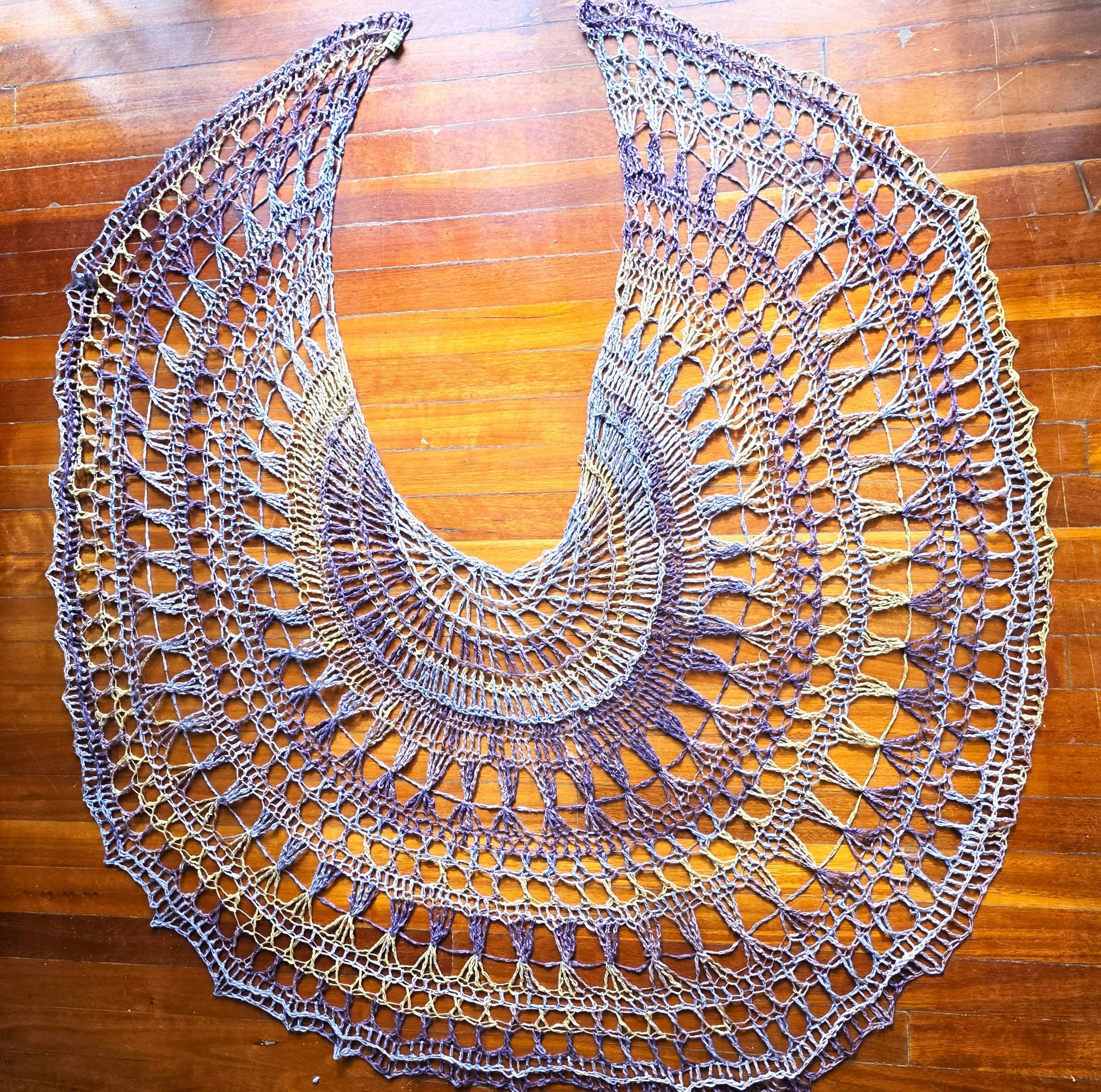 Purple and Gold Sahawl- The Mrs Ross Shawl
