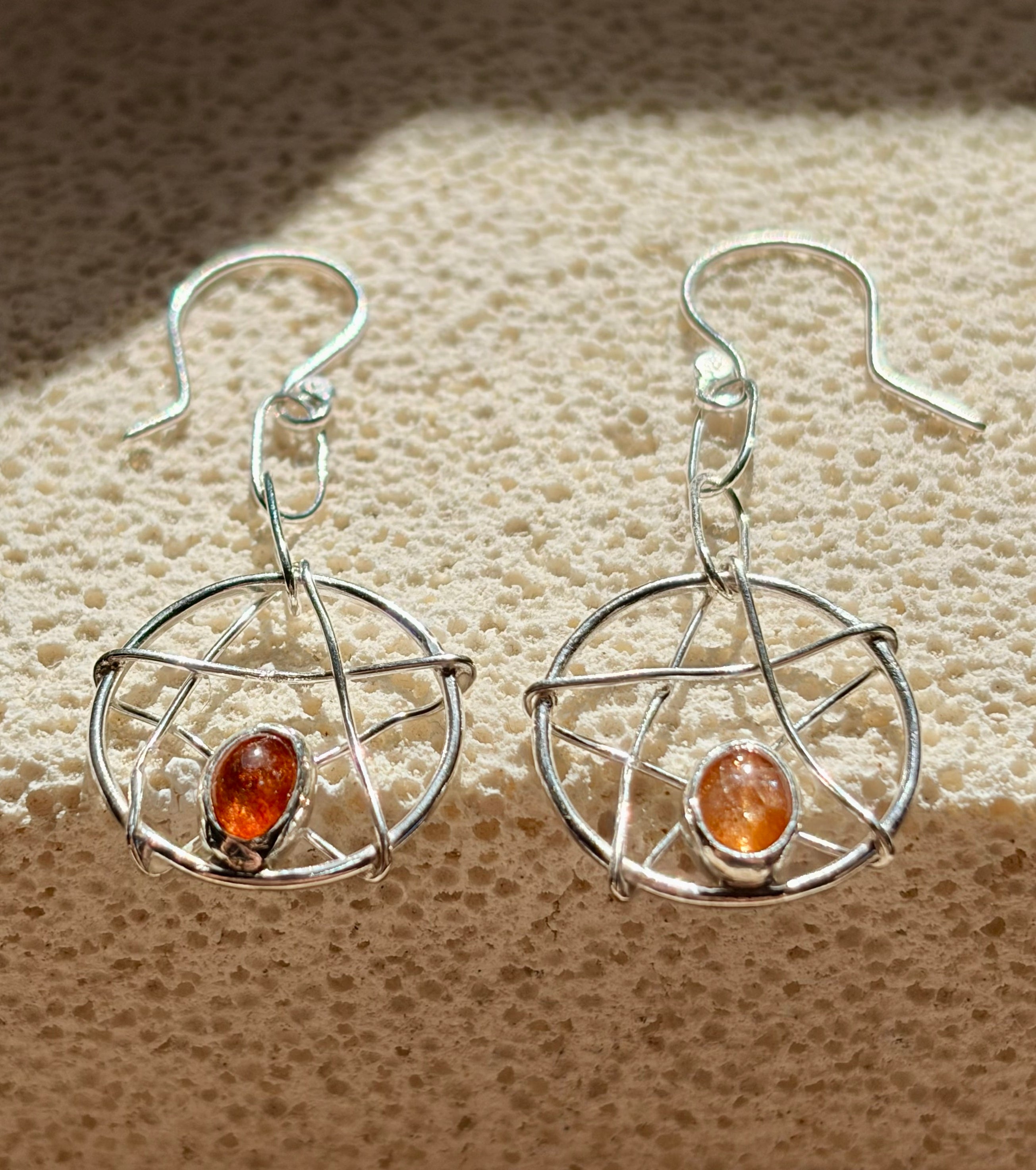 Sun-stone Sun-catcher Earrings