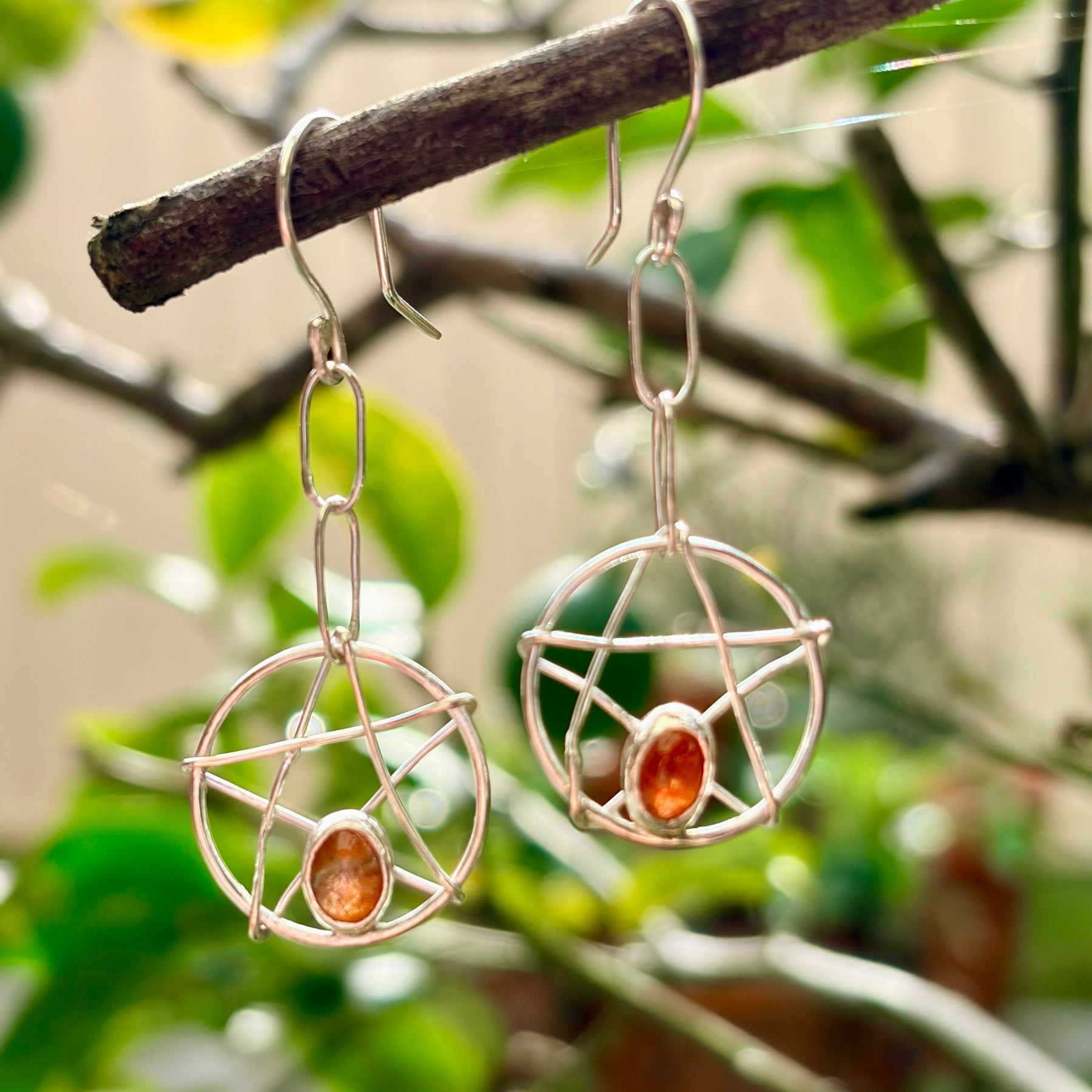 Sun-stone Sun-catcher Earrings