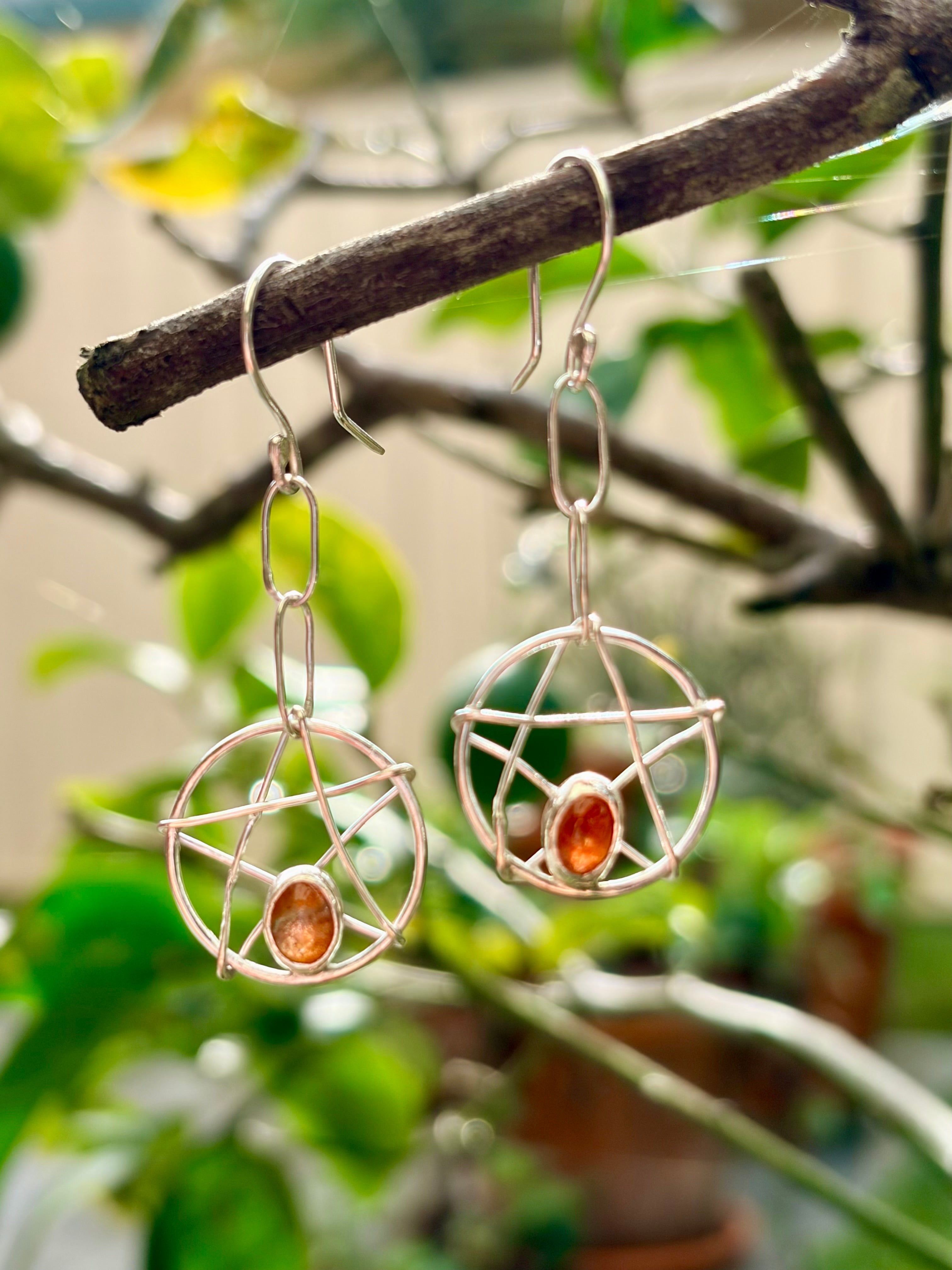 Sun-stone Sun-catcher Earrings