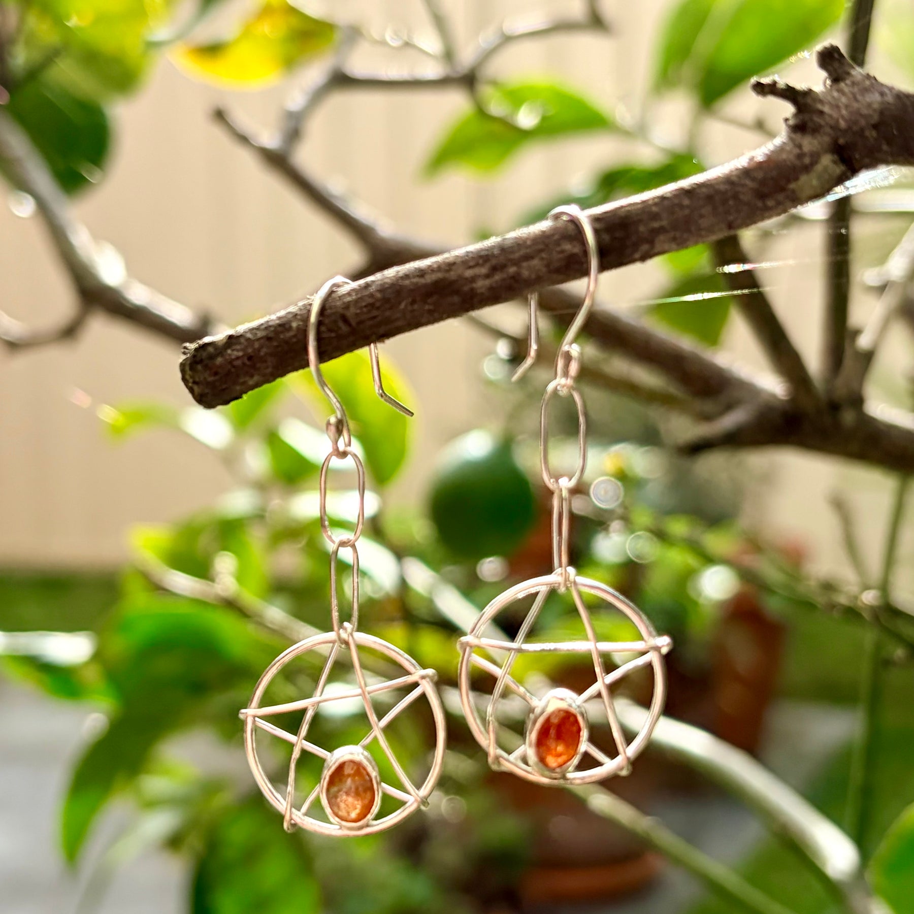 Sun-stone Sun-catcher Earrings
