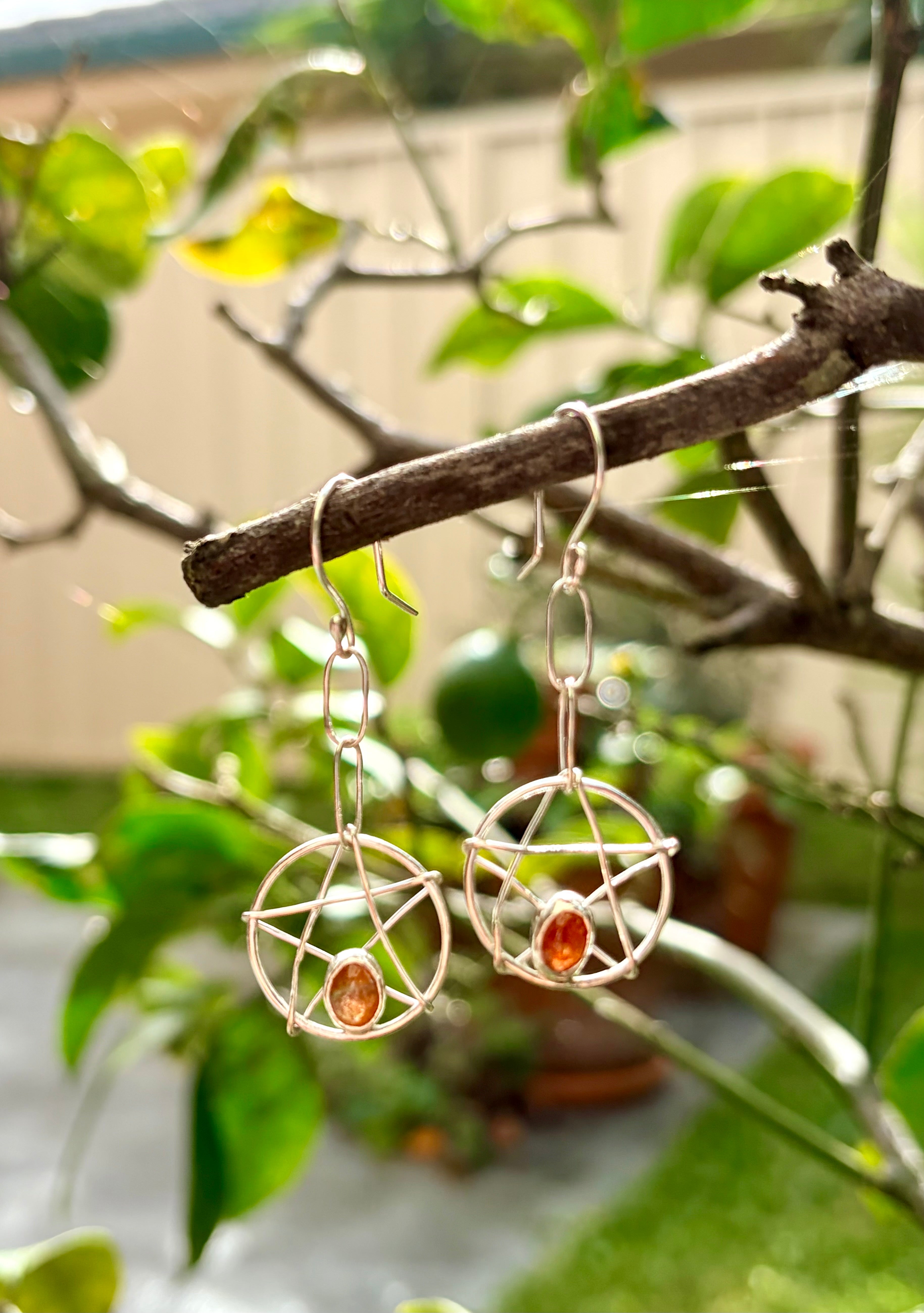 Sun-stone Sun-catcher Earrings