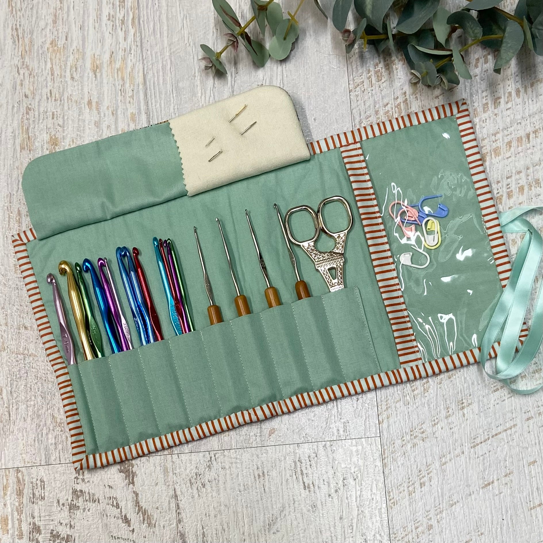 Handmade Crochet Hook Roll