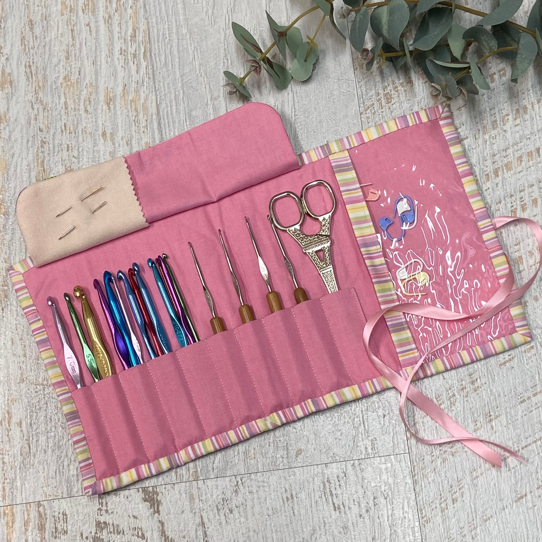 Handmade Crochet Hook Roll