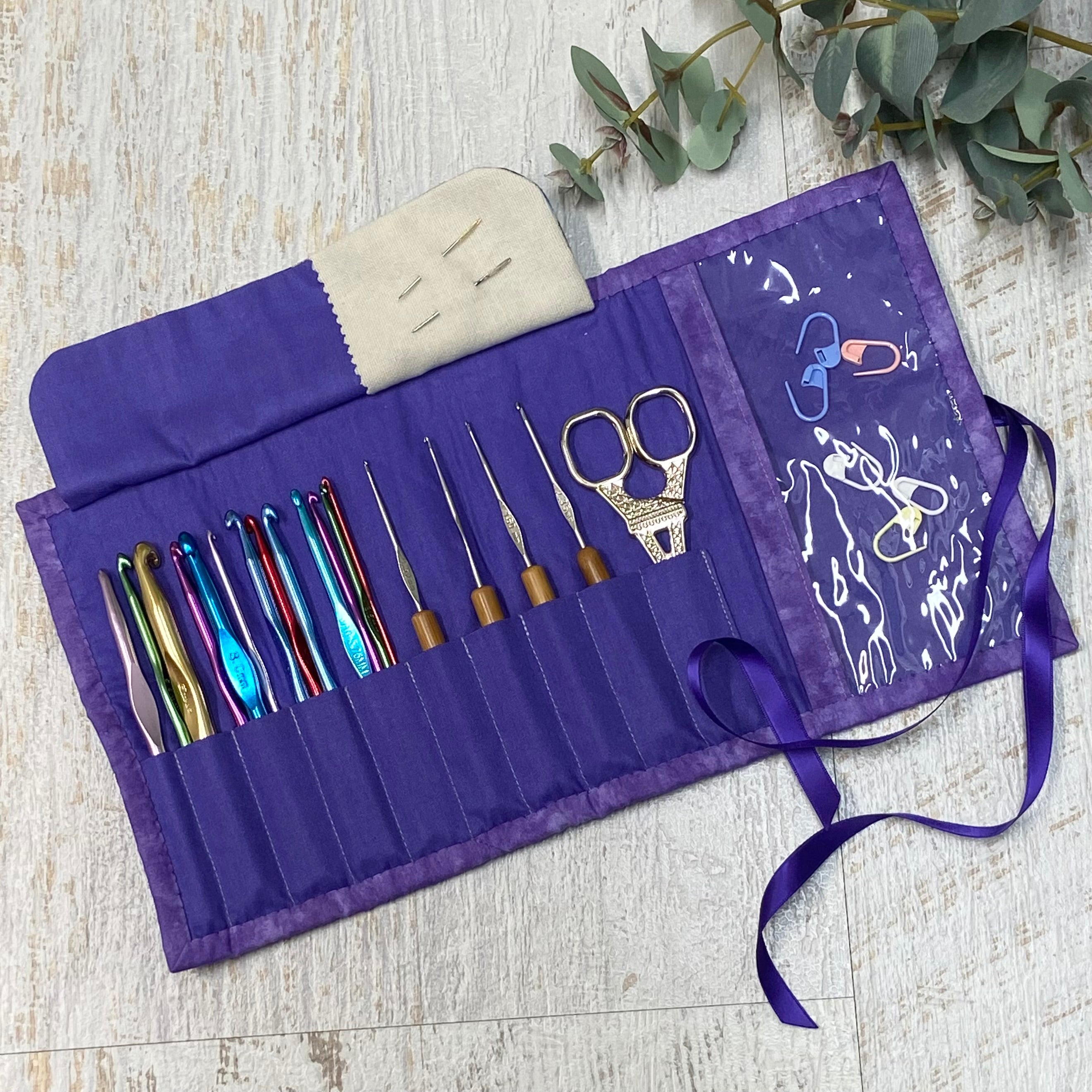 Handmade Crochet Hook Roll
