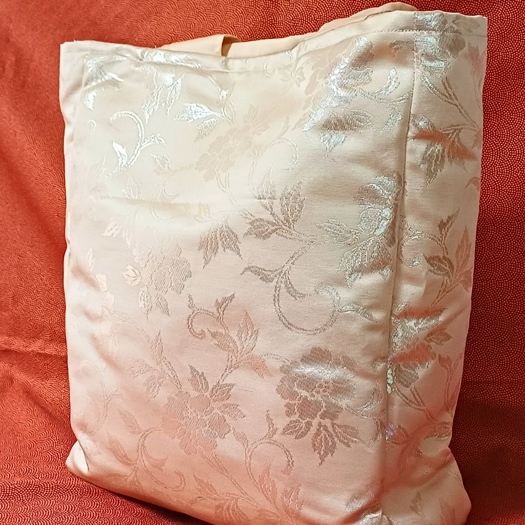 Kimono small Tote Bag - Cream, Pink