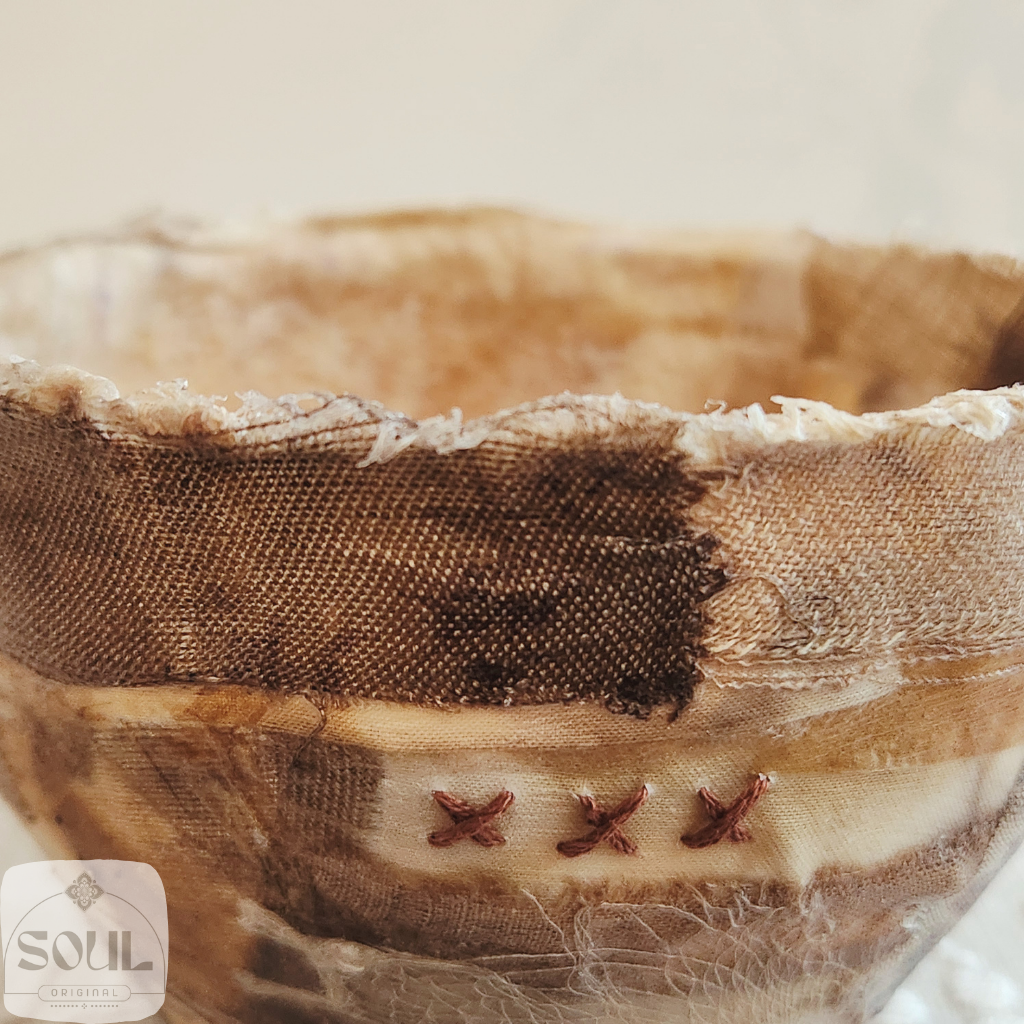Textile Art Bowl – Natural & Earthy (3)