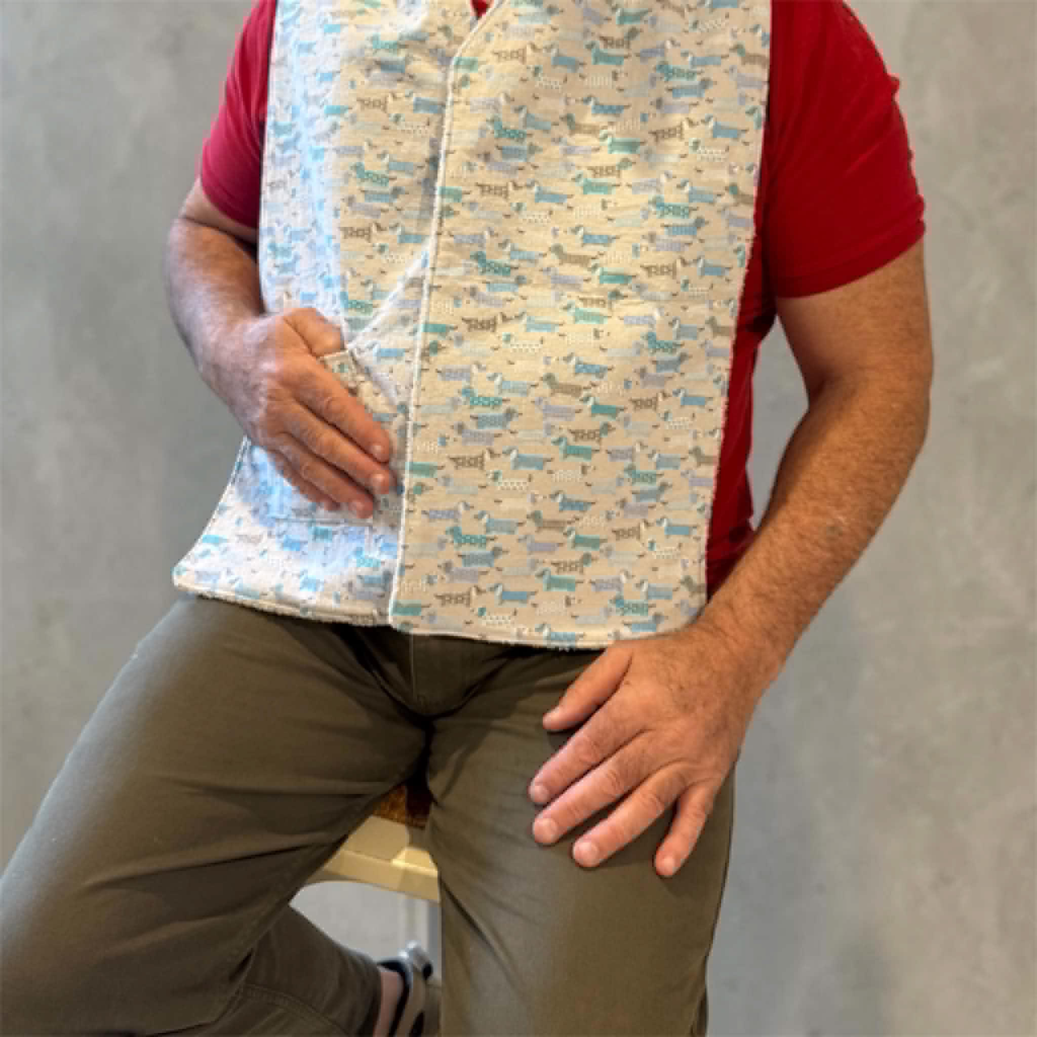 Dignity Dinig Scarf/Bib for Elderly or Disabled Adults or Medical Needs Cotton or Flannelette