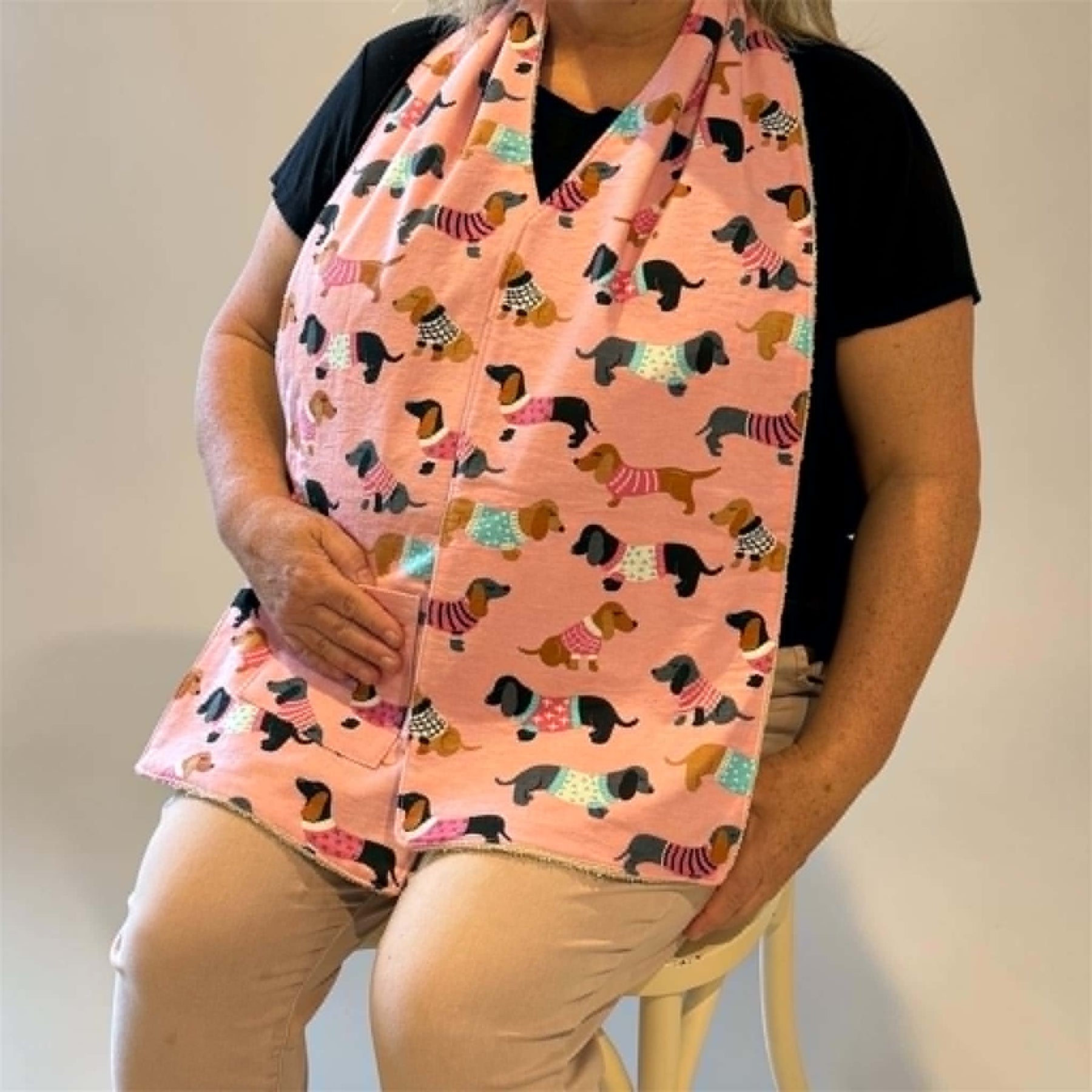 Dignity Dinig Scarf/Bib for Elderly or Disabled Adults or Medical Needs Cotton or Flannelette