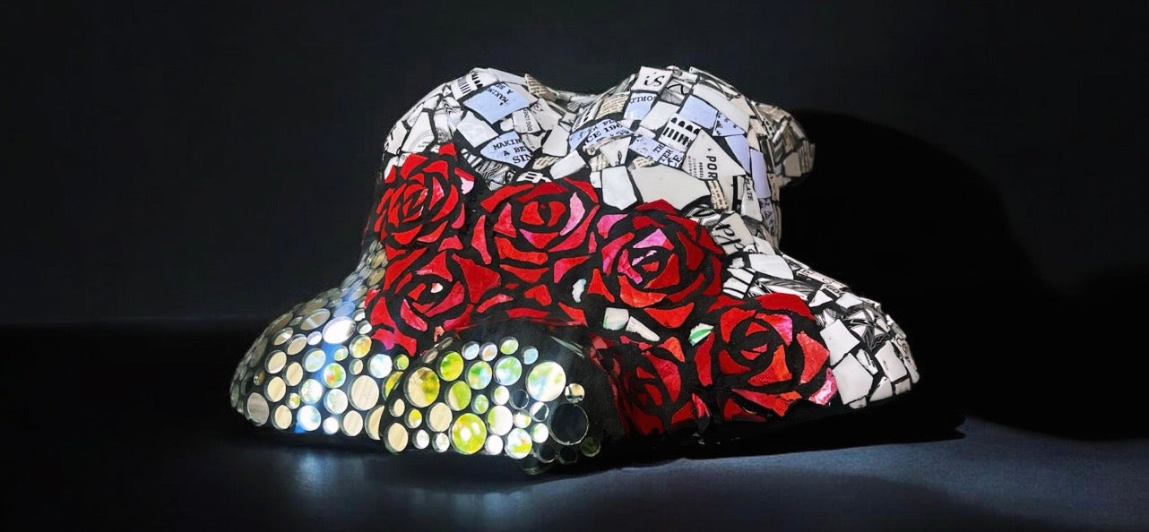 Mosaic Torso. Wall Hanging.