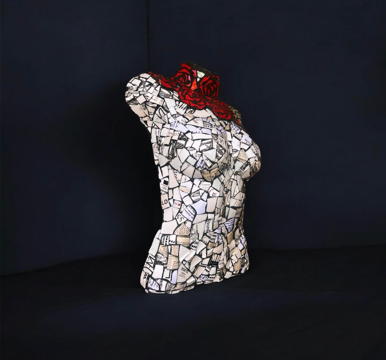 Mosaic Torso. Wall Hanging.