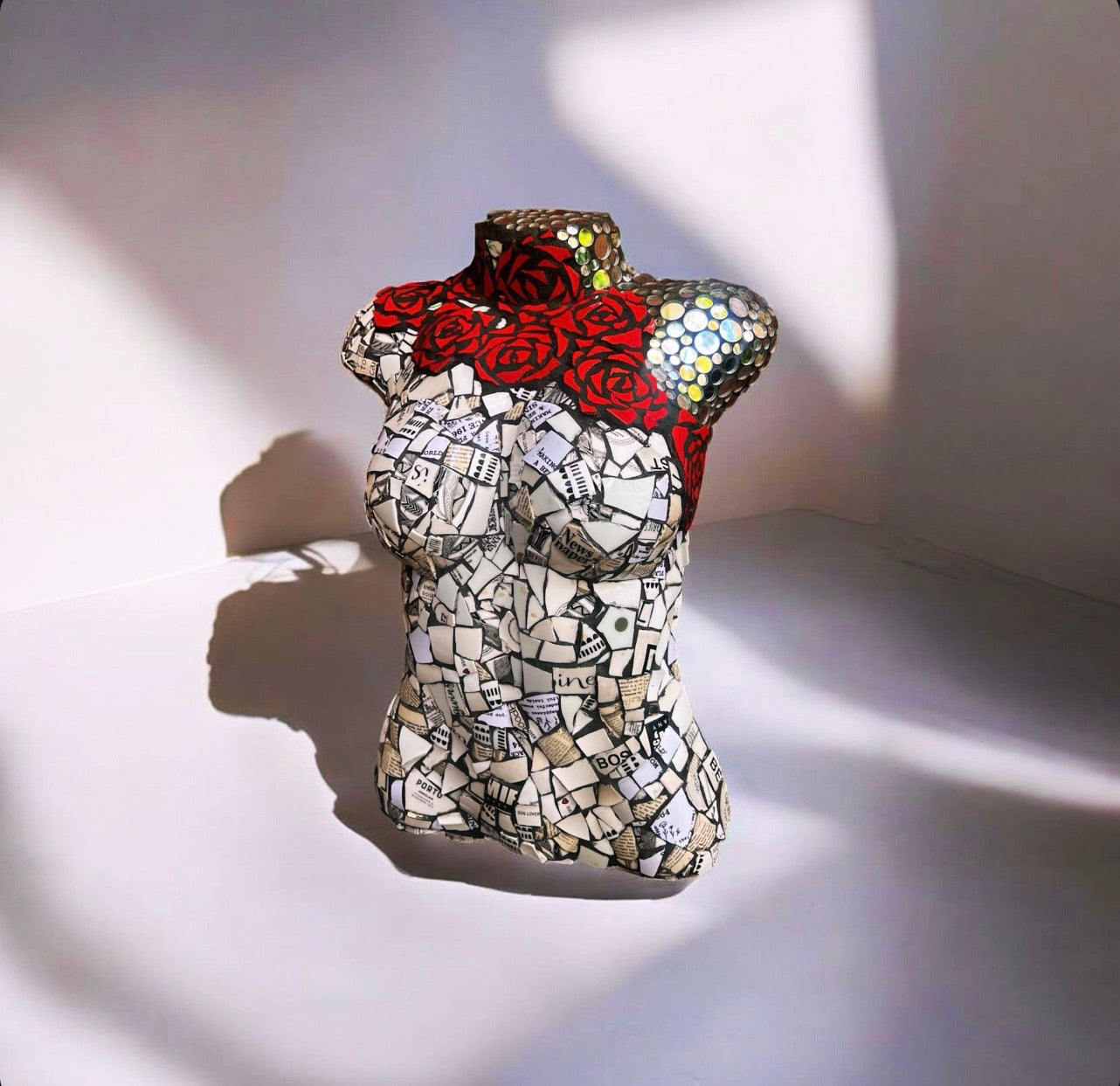 Mosaic Torso. Wall Hanging.
