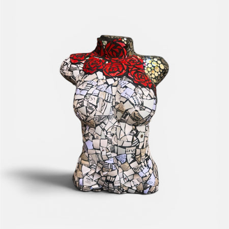 Mosaic Torso. Wall Hanging.