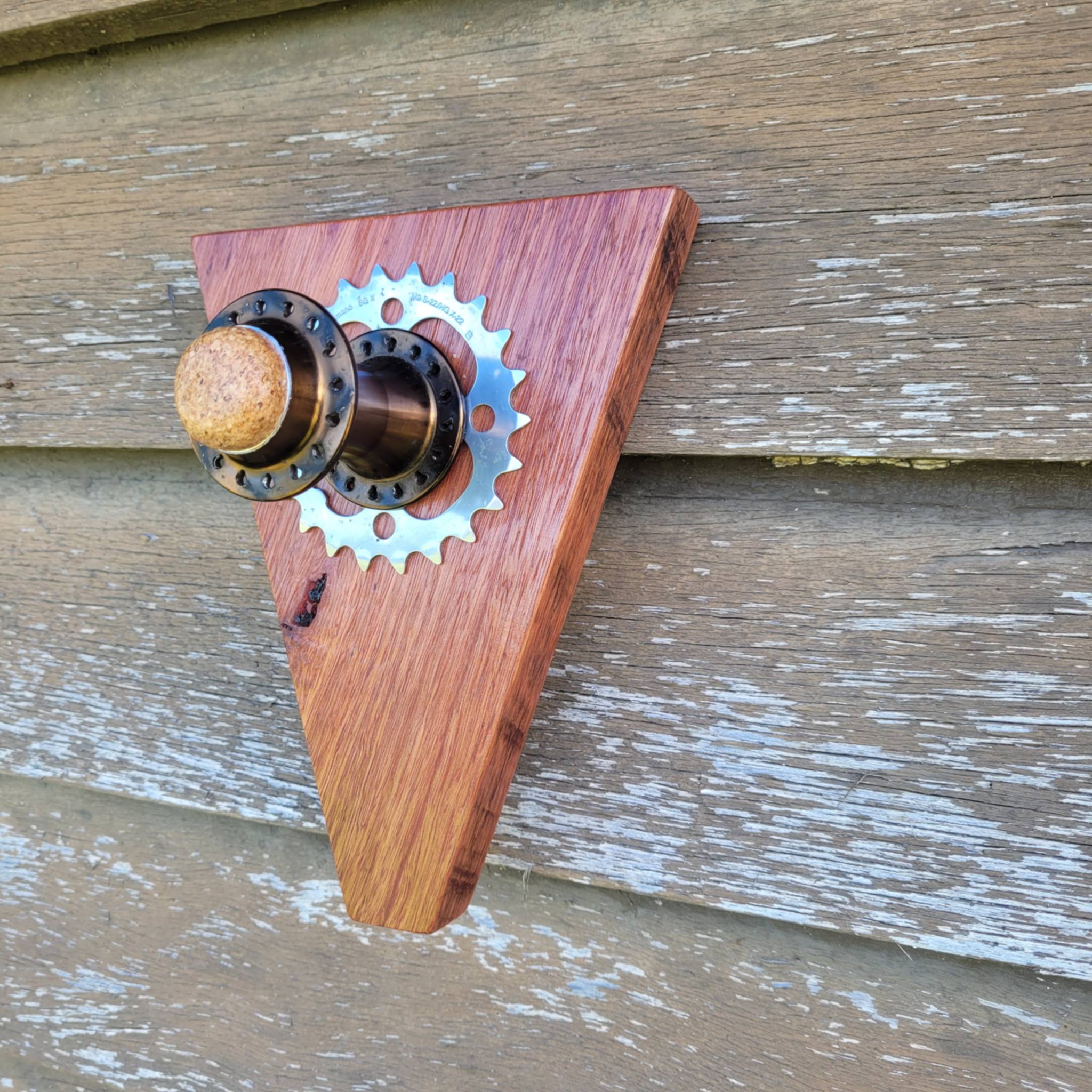 bicycle single wheel hub helmet hat coat hanger