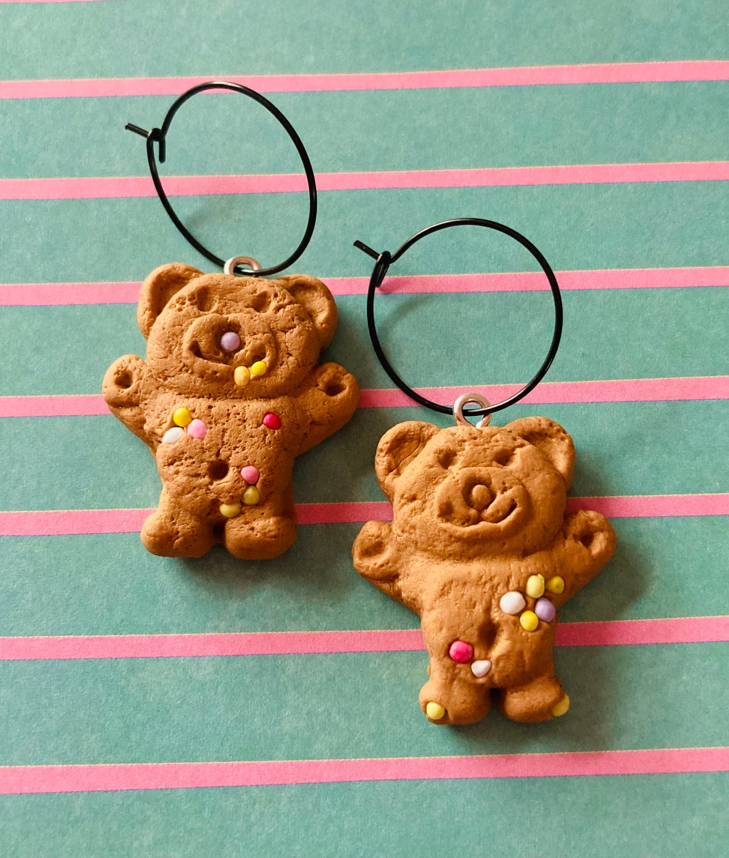 Tiny teddies- sprinkles included - earrings !