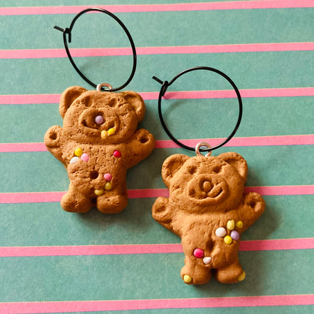 Tiny teddies- sprinkles included - earrings !