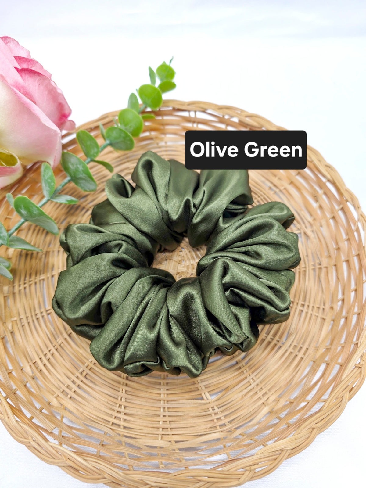 Extra Large Satin Scrunchie, Ponytail Holder, Oversized Hair Ties